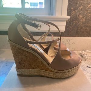 Jimmy Choo Dakota wedge, Ballet Pink, sz 38